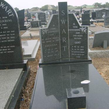 SWART Gert 18??-2004 &amp; Johanna ??-??