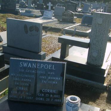 SWANEPOEL Chris 1922-1987 &amp; Corrie 1922-1988