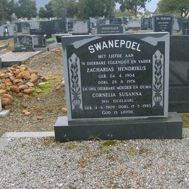 SWANEPOEL Zacharias Hendrikus 1904-1976 &amp; Cornelia Susanna EIGELAAR 1909-1983
