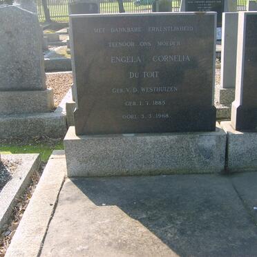 TOIT Engela Cornelia, de nee V.D. WESTHUIZEN 1885-1968