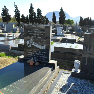 TOIT Jacob Izak, du 1921-1991 &amp; Martha Frederieka Petronella BURGER 19??-1995