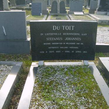 TOIT Stefanus Johannes, du 1895-1971