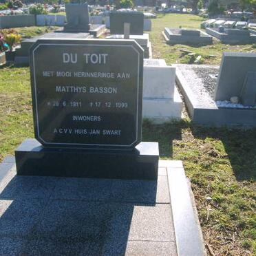 TOIT Matthys Basson, du 1911-1999