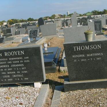 THOMPSON Hendrik Marthinus 1905-1977