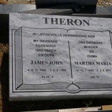 THERON James John 1938-1995 &amp; Martha Maria 1942-2011