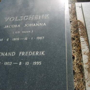 VOLSCHENK Wynand Frederik 1903-1995 &amp; Jacoba Johanna RAUCH 1906-1987