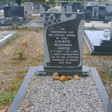 VERSTER Elizabeth Wilhelmina 1907-1977