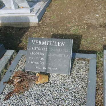 VERMEULEN Christoffel Jacobus 1925-1985 &amp; Catharina Margaritha 1931-1991