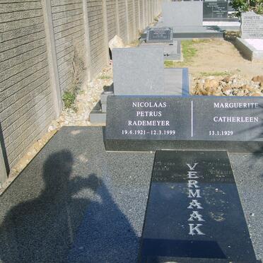 VERMAAK Nicholaas Petrus Rademyer 1921-1999 &amp; Marguerite Catherleen 1929-