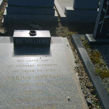 VILLIERS Marius Oswald, de 1920- &amp; ?