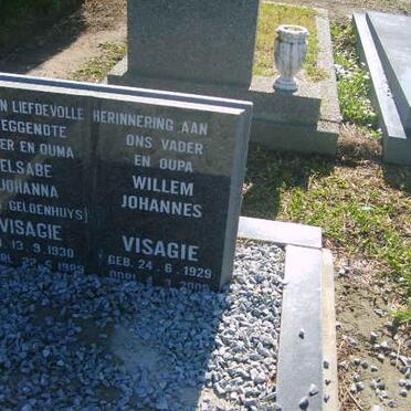 VISAGIE Willem Johannes 1929-200? &amp; Elsabe Johanna GELDENHUYS 1930-1983