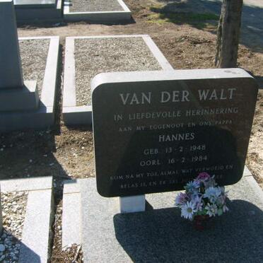 WALT Hannes, van der 1948-1984