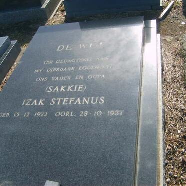 WET Izak Stefanus, de 1922-1937