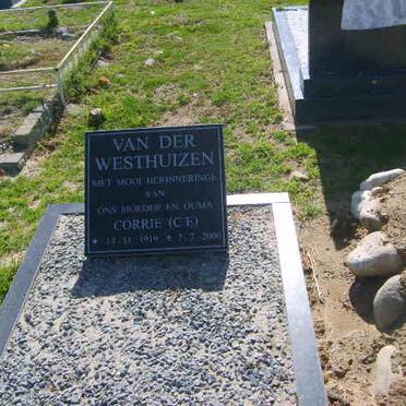 WESTHUIZEN C.F., van der 1919-2000