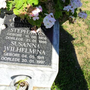 CRO? Christian Stephanus 1908-1996 &amp; Susanna Wilhelmina 1911-1997
