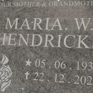 HENDRICKS Maria W. 1933-2020