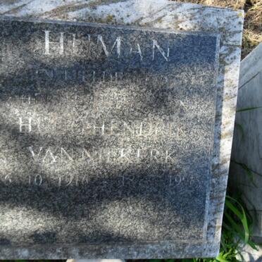 HUMAN Hugo Hendrik Van Niekerk 1916-19??
