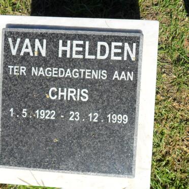 HELDEN Chris, van 1922-1999