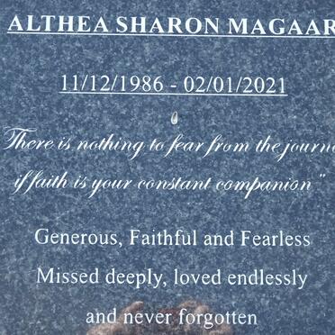 MAGAAR Althea Sharon 1986-2021