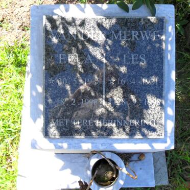 MERWE Les, van der 1921-1998 &amp; Ella 1928-1998