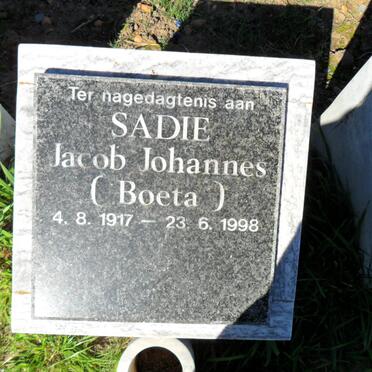 SADIE Jacob Johannes 1917-1998
