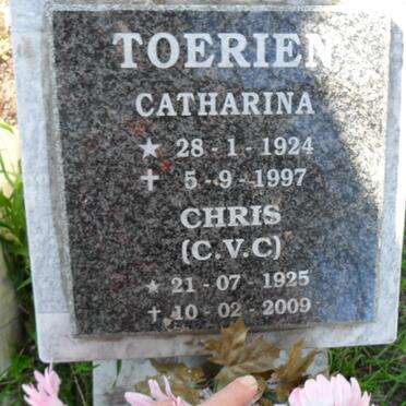 TOERIEN C.V.C. 1925-2009 &amp; Catharina 1924-1997