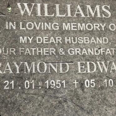 WILLIAMS Raymond Edward 1951-2017