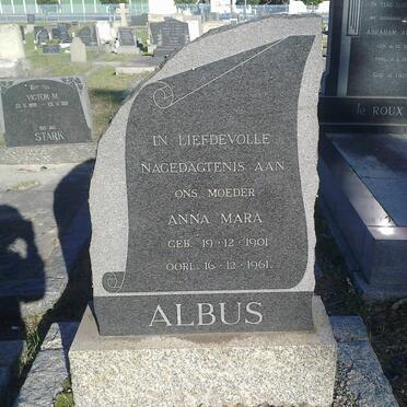 ALBUS Anna Mara 1901-1961