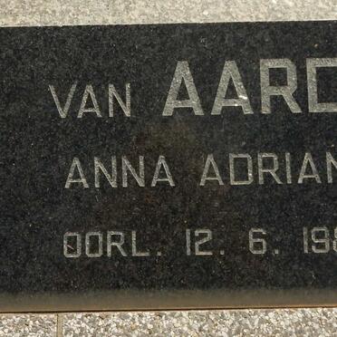 AARDE Anna Adriana, van -1980