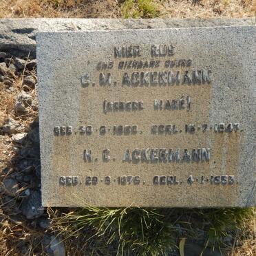 ACKERMANN H.C. 1876-1953 &amp; C.M. MARE 1860-1947