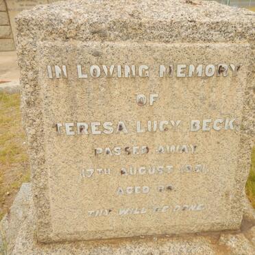 BECK Teresa Lucy -1951
