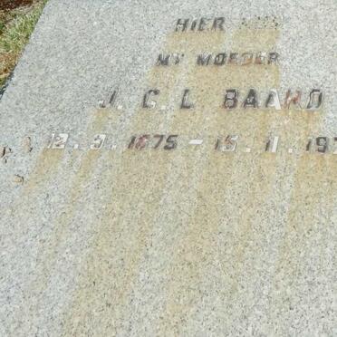 BAARD J.C.L. 1875-1972