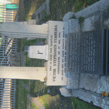 BOTHA Mathilda Dorothea previously FERREIRA nee VAN ZYL 1902-1963 :: FERREIRA Victor Stephanus -1941