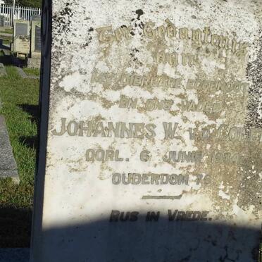 COLFF Johannes W., v.d. -1934