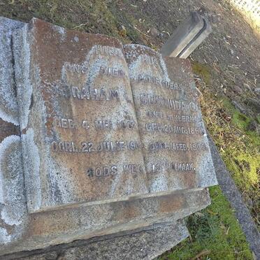 COETZEE Abraham L. 1862-1943 &amp; Gertruida C. DE KLERK 1861-1943