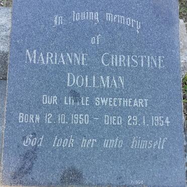 DOLLMAN Marianne Christine 1950-1954