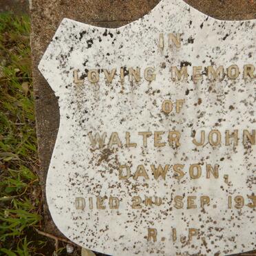 DAWSON Walter John -1934