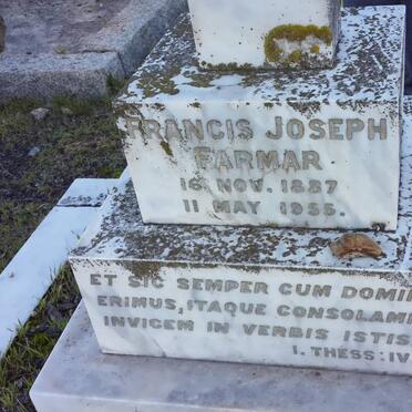 FARMAR Francis Joseph 1887-1957