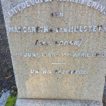 HULSTEIN Margaretha, van nee PRONK 1868-1929