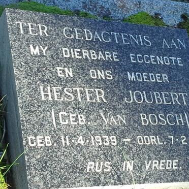 JOUBERT Hester nee VAN BOSCH 1939-1964