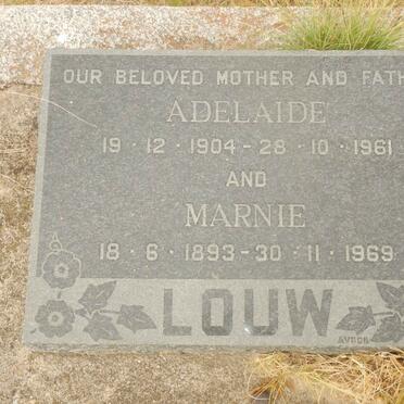 LOUW Marnie 1893-1969 &amp; Adelaide 1904-1961
