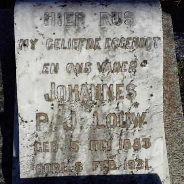LOUW Johannes P.J. 1883-1931