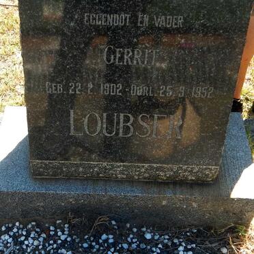 LOUBSER Gerrit 1902-1952 &amp; Esther MILLER 1900-1966