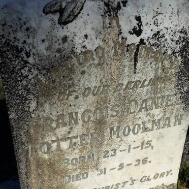 MOOLMAN Francois Daniel Lotter 1915-1936
