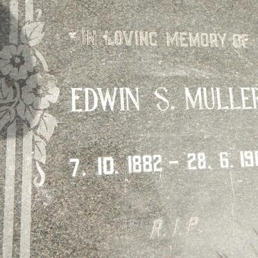 MULLER Edwin S. 1882-1964