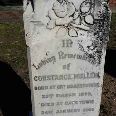 MULLER Constance 1899-1931