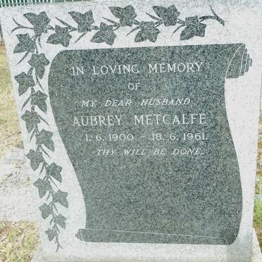 METCALFE Aubrey 1900-1961