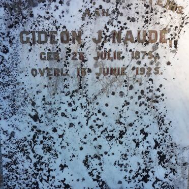 NAUDE Gideon J. 1875-1925