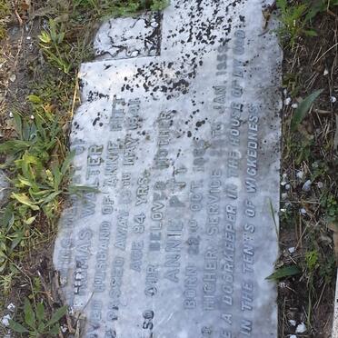 PITT Thomas Walter -1941 &amp; Annie –1865-1959