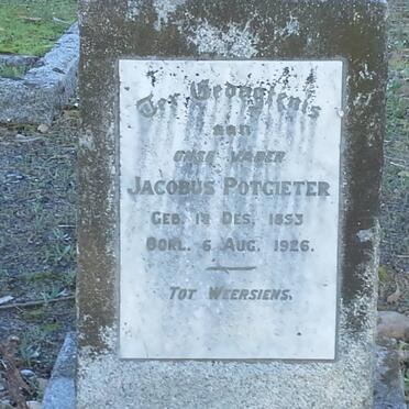 POTGIETER Jacobus 1853-1926